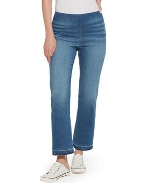 Lyssé Ankle Baby Boot Premium Denim Jeans - Blue