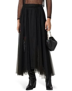 AllSaints Ally Tulle Skirt - Black