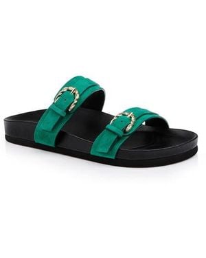L'Agence Gaelle Slide Sandal - Green