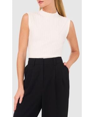 Halogen® Mock Neck Sleeveless Sweater - Black