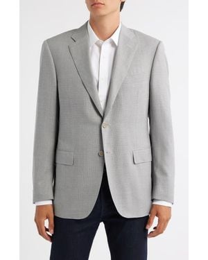 Canali Siena Regular Fit Impeccable Super 130S Wool Suit Jacket - Gray