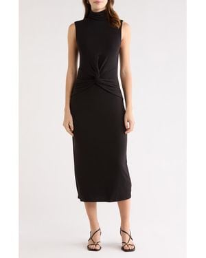 Astr Riana Sleeveless Turtleneck Dress - Black
