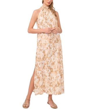 Vince Camuto Halter Maxi Shift Dress - Natural