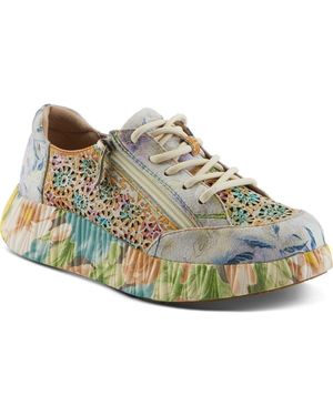 Spring Step Bloomington Platform Sneaker - Blue