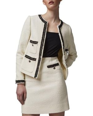 LK Bennett Charlee Tweed Jacket - Gray