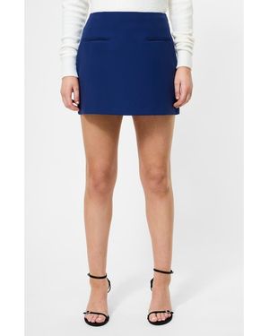 French Connection Azra Stretch Twill Miniskirt - Blue