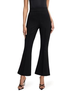 GOOD AMERICAN Soft Stretch Kick Flare Ponte Pants - Black