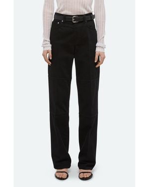 Helmut Lang Back Zip Carpenter Jeans - Black