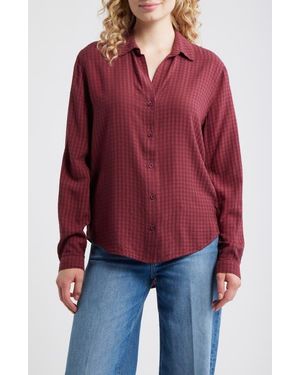 Cloth & Stone Classic Button-Up Shirt - Red