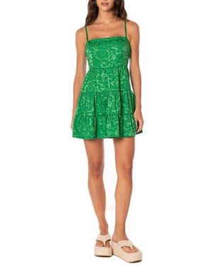 Maaji Emerald Brocade Emily Cover-Up Dress - Green