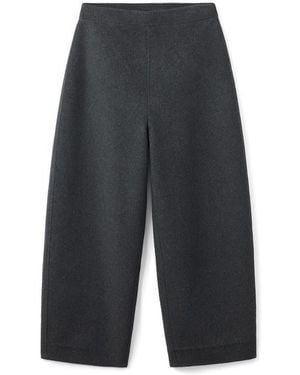 Mango Selection Wool Blend Balloon Pants - Gray