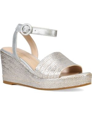 Pelle Moda Wilder Espadrille Wedge Sandal - Metallic
