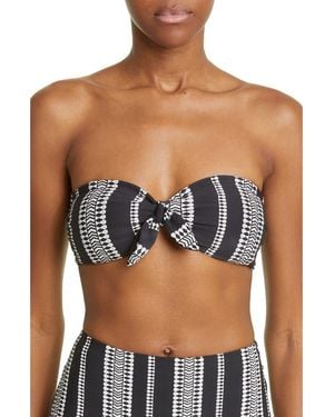 lemlem Luchia Bandeau Bikini Top - Black