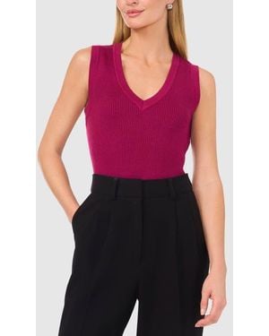 Halogen® Sleeveless Sweater - Purple