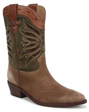 Sam Edelman Rylin Western Boot - Brown