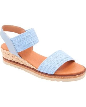 Andre Assous Neveah Featherweight Wedge Sandal - Blue