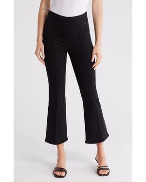 FRAME Jetset Crop Mini Pintuck Jeans - Black