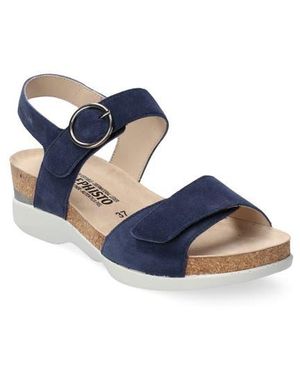 Mephisto Oriana Strappy Wedge Sandal - Blue