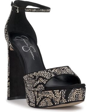 Jessica Simpson Telxia 2 Ankle Strap Platform Sandal - Black
