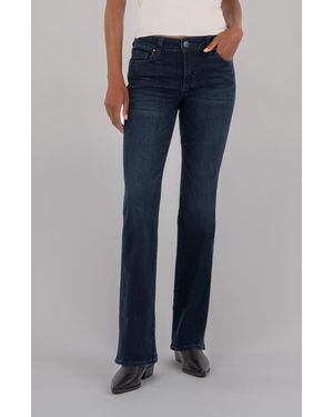 Kut From The Kloth Natalie Mid Rise Flare Jeans - Blue
