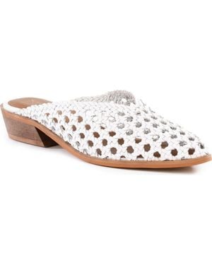 Seychelles Moonshine Woven Mule - White