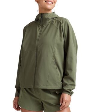 Beyond Yoga Cross Country Packable Jacket - Green