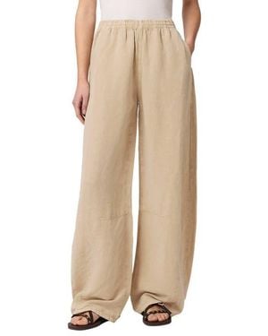 AllSaints Jett Wide Leg Pull-On Pants - Natural