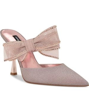 Nine West Bowey Pointed Toe Mule - Pink
