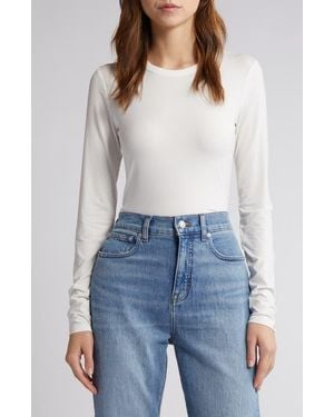 Rag & Bone Icons Luca Slim Fit Long Sleeve Top - Blue