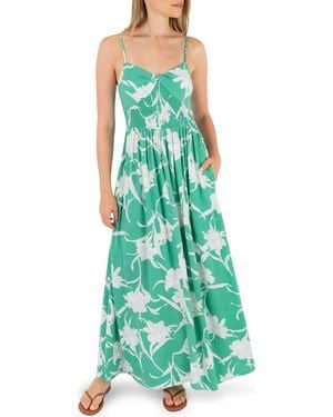 Hurley Palm Springs Maxi Sundress - Green