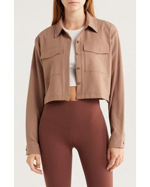 Beyond Yoga Midtown Crop Jacket - Red