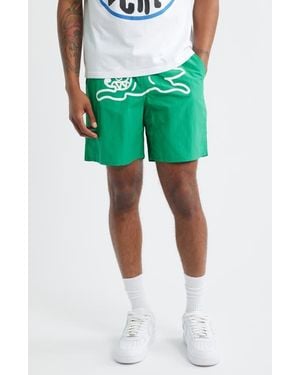 ICECREAM Runner Logo Shorts - Green