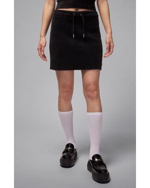 Nike Air Drawstring Waist Sweater Skirt - Black