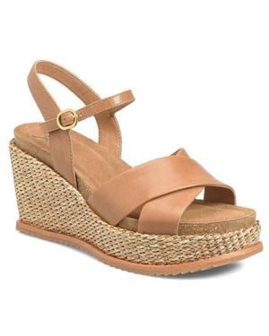 Söfft Diana Espadrille Platform Wedge Sandal - Natural