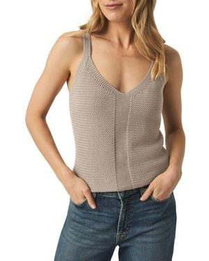Splendid Banks V-Neck Sweater Tank - Gray