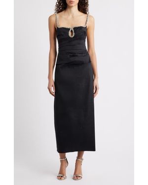 Acler Astonhall Rhinestone Cocktail Dress - Black