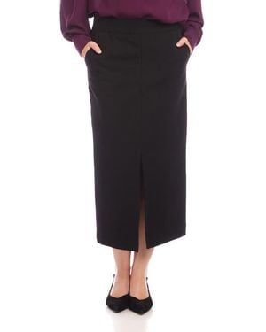 Karen Kane Lizbeth Straight Midi Skirt - Black