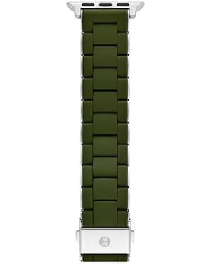 Michele Silicone Apple Watch Watchband - Green