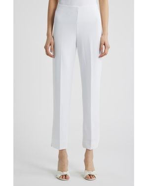 Anne Klein Hollywood Waist Ankle Pull-On Pants - White