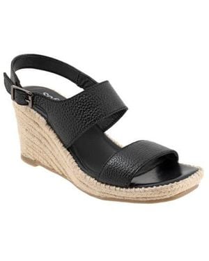 Softwalk Hartley Espadrille Wedge Sandal - Black