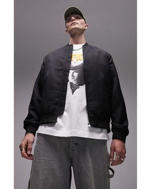TOPMAN Bomber Jacket - Gray