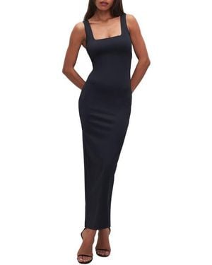 GOOD AMERICAN Modern Scuba Tank Dress - Blue