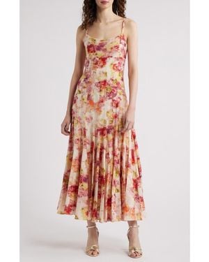 Chelsea28 Seamed Sleeveless Maxi Dress - Orange