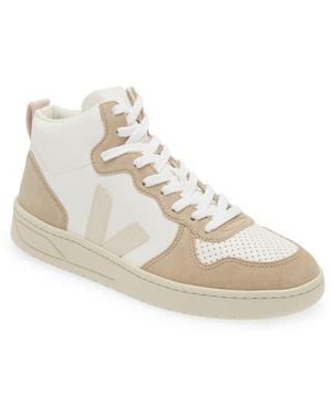Veja V-15 High Top Sneaker - White
