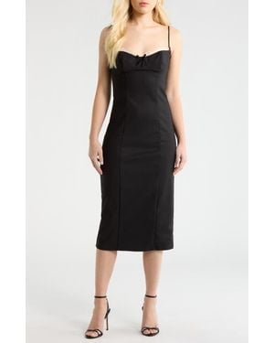 Astr Bea Midi Cocktail Dress - Black