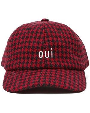 Clare V. Wool Adjustable Baseball Cap - Red
