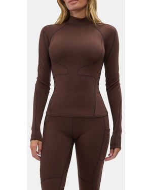 Halfdays Fay Base Layer Top - Brown