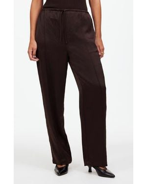 Madewell Pintuck Slim Pull-On Pants - Black