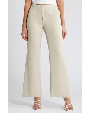 Open Edit Straight Leg Pants - Natural