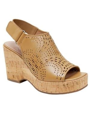 Linea Paolo Viviana Platform Wedge Sandal - Natural